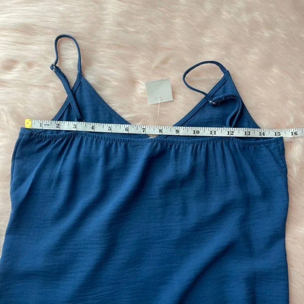 NWT - West Kei Cami Slip Hi-Low Bias Cut Midi Dress in Royal Blue - Size XS - Picture 8 of 10